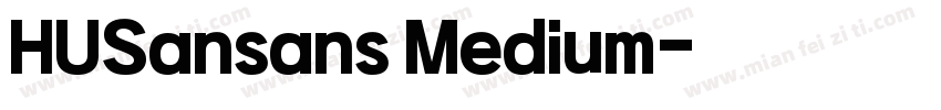 HUSansans Medium字体转换